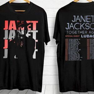 Together Again Tour Shirt Janet Tour Shirt 2 Sided